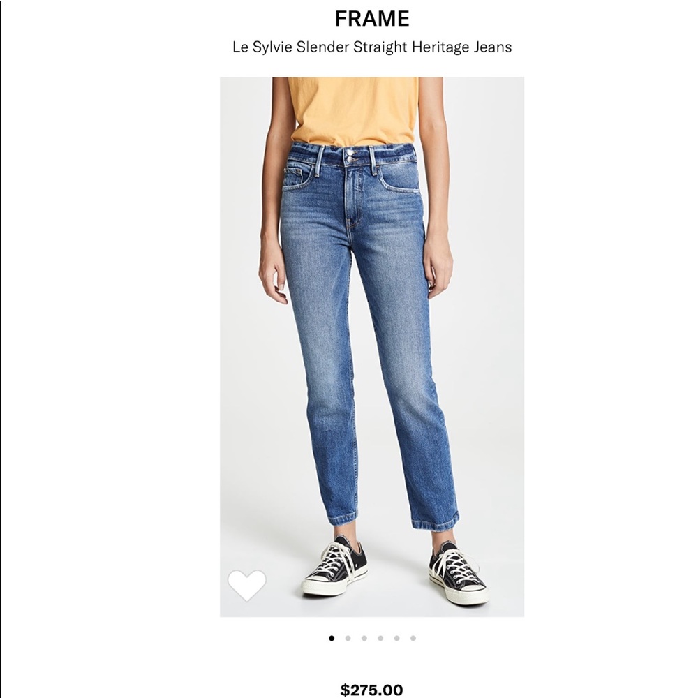 Frame Le Sylvie Slender Straight Jeans 27